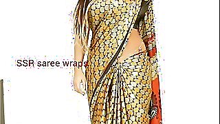 Telugu aunty saree satin saree  copulation photograph attaching 1 4
